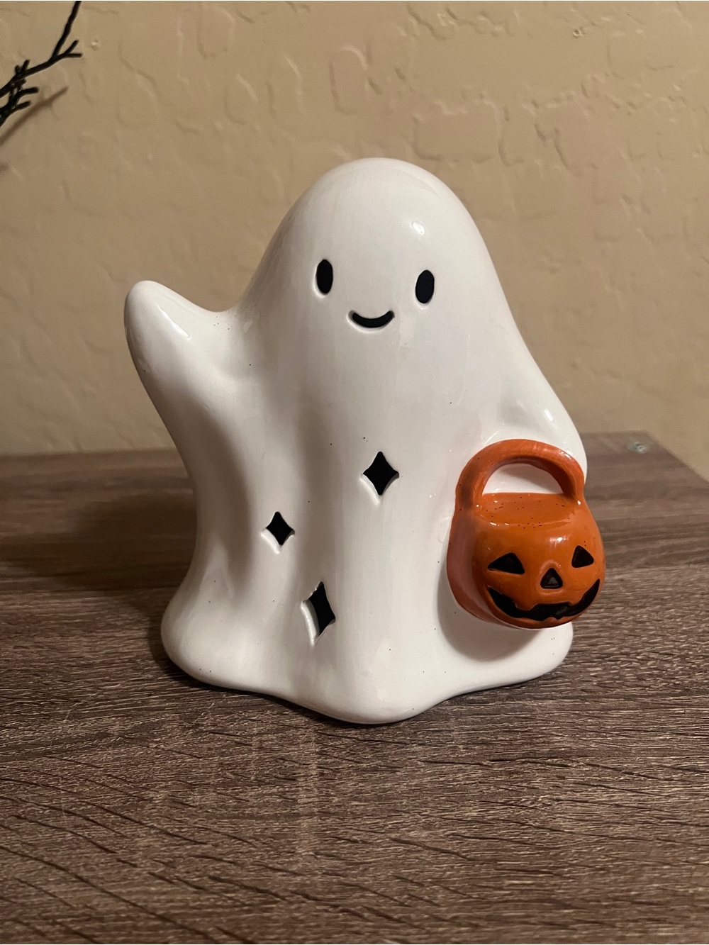Target Bullseye Light Up LED Ceramic Halloween Ghost NWT